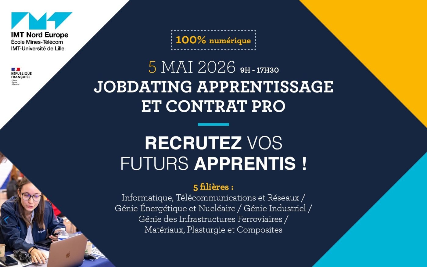 Participez à notre Jobdating apprentissage et contrat pro 100% numérique !