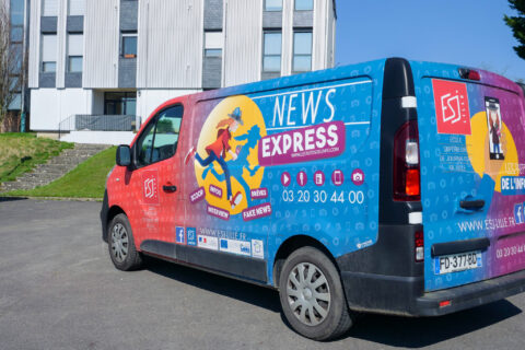 Le NewsTruck de l’ESJ Lille part en tournée dans les Hauts-de-France