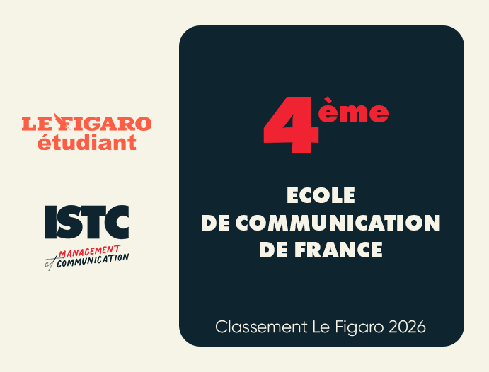 ISTC : 4e meilleure école de communication selon le classement 2026 du Figaro Étudiant