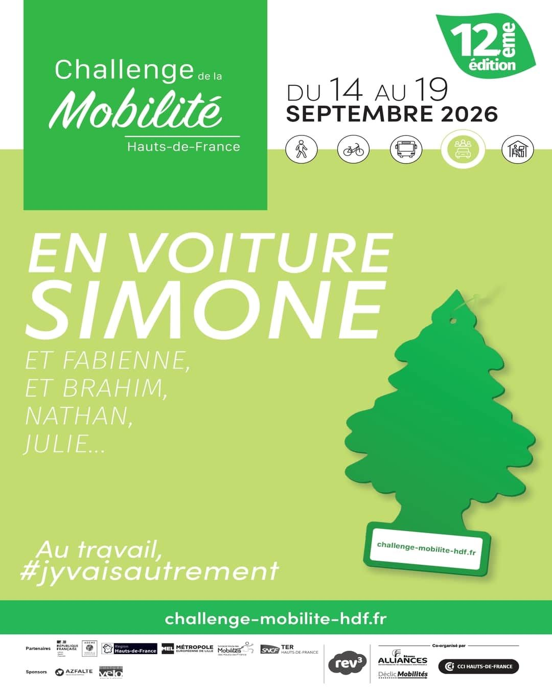 L'université d'Artois participe à la 12e édition du Challenge de la Mobilité Hauts-de-France qui démarre aujourd'hui !