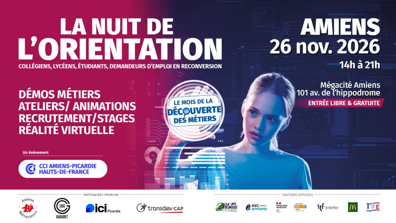 Save the date ! Retour de la NUIT DE L’ORIENTATION 🌙 AMIENS 2026 pour sa 6ème édition