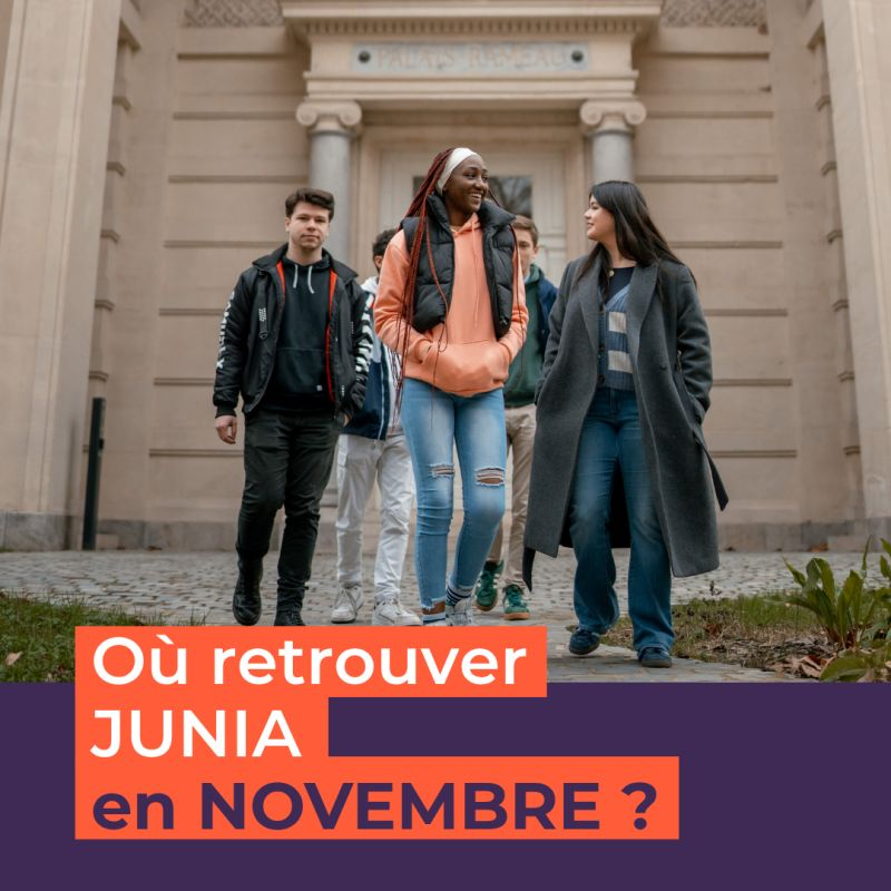Toutes les dates à ne pas manquer pour découvrir JUNIA en novembre 👇
